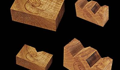 Cardas Audio myrtle wood blocks
